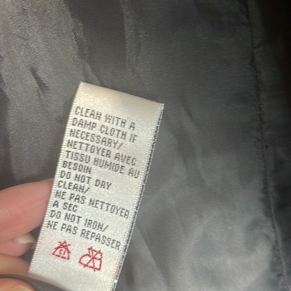 RICKIS Black Faux leather ladies spring jacket size 8 Medium short coat - Picture 8 of 11